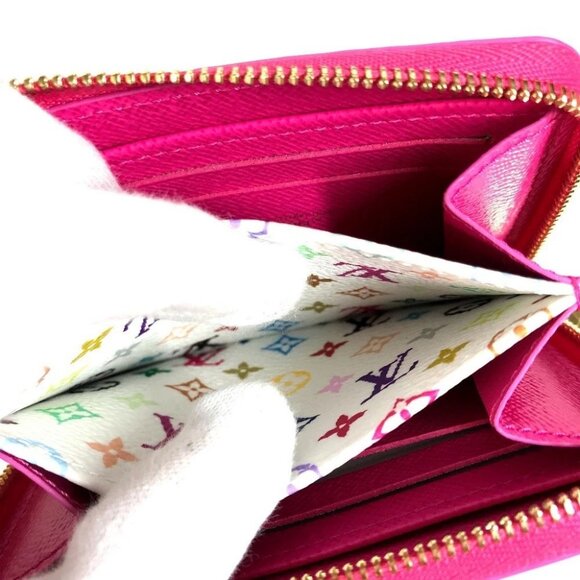 LOUIS VUITTON Ｍ14144 Japan limited Epi Takashi Murakami Zippy Coin Purse W... - Picture 15 of 16